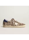 Golden Goose Super-Star Ltd In Pony Skin With Gold Star And Suede Heel Tab