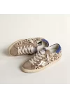 Golden Goose Super-Star Ltd In Pony Skin With Gold Star And Suede Heel Tab