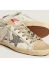 Golden Goose Super-Star Sneakers With Leopard-Print Pony Skin Heel Tab And Swarovski Crystal