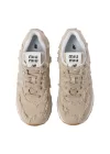 New Balance 574 X Miu Miu Denim Sneakers Sand