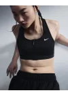 Nike Swoosh Front Zip Orta Destekli Dolgulu Kadın Spor Sütyeni