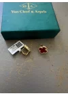 Van Cleef & Arpels Claret Red Gold Küpe