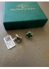 Van Cleef & Arpels Green Silver Küpe