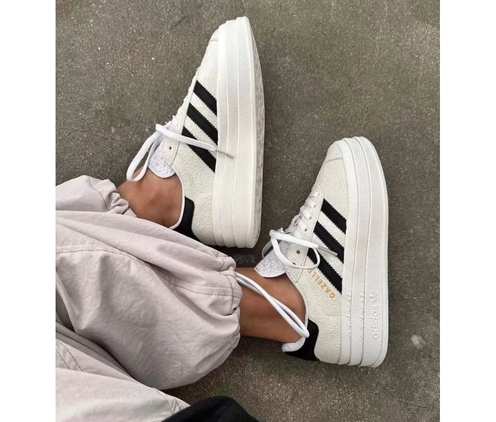 Adidas Gazelle Bold White Black