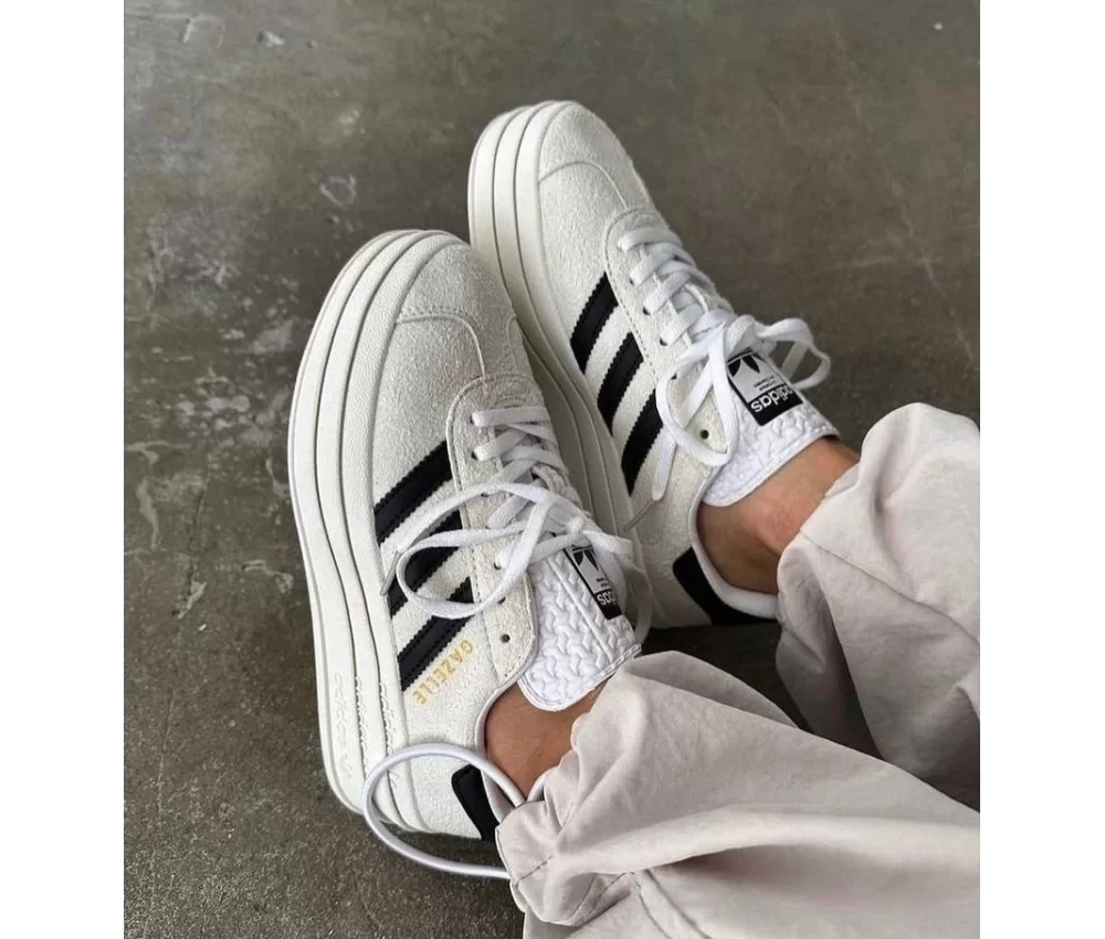 Adidas Gazelle Bold White Black