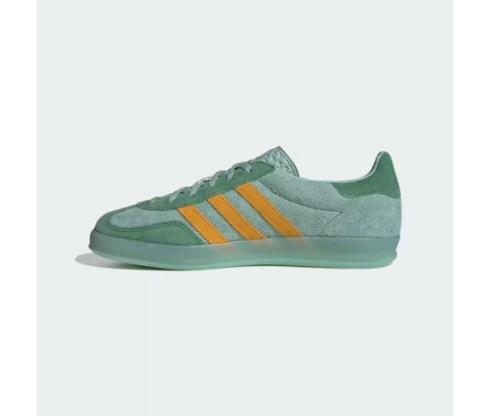 Adidas Originals Gazelle Indoor Hazy Green Crew Yellow