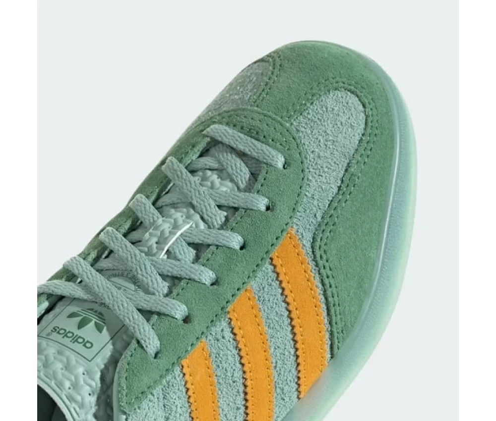 Adidas Originals Gazelle Indoor Hazy Green Crew Yellow