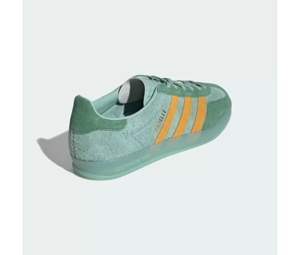 Adidas Originals Gazelle Indoor Hazy Green Crew Yellow