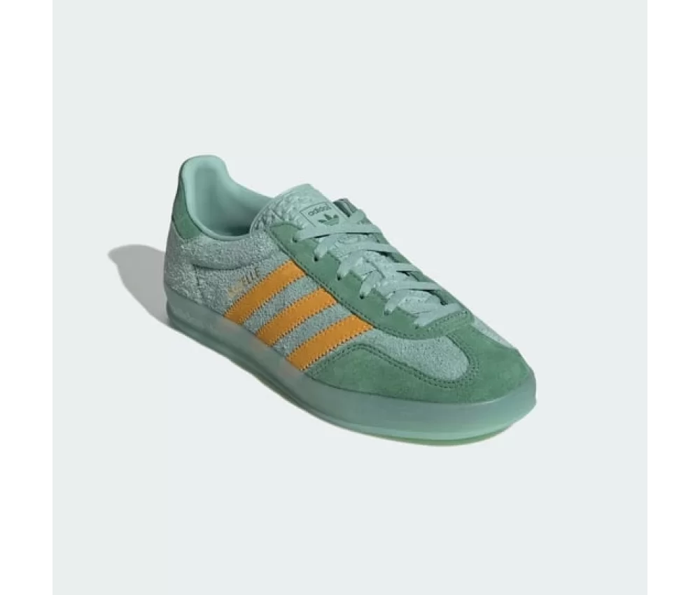 Adidas Originals Gazelle Indoor Hazy Green Crew Yellow