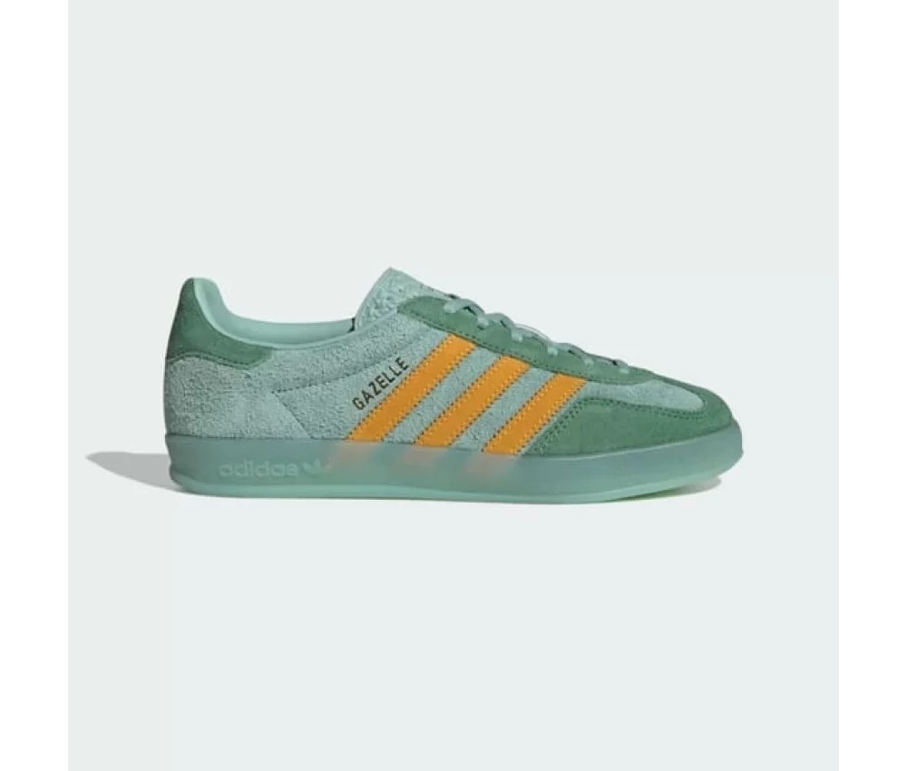 Adidas Originals Gazelle Indoor Hazy Green Crew Yellow