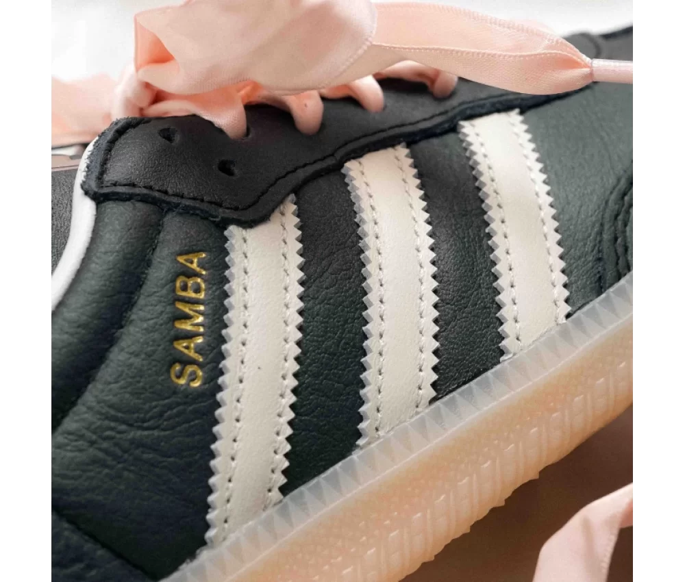 Adidas Samba Black Wonder Quartz Ribbon