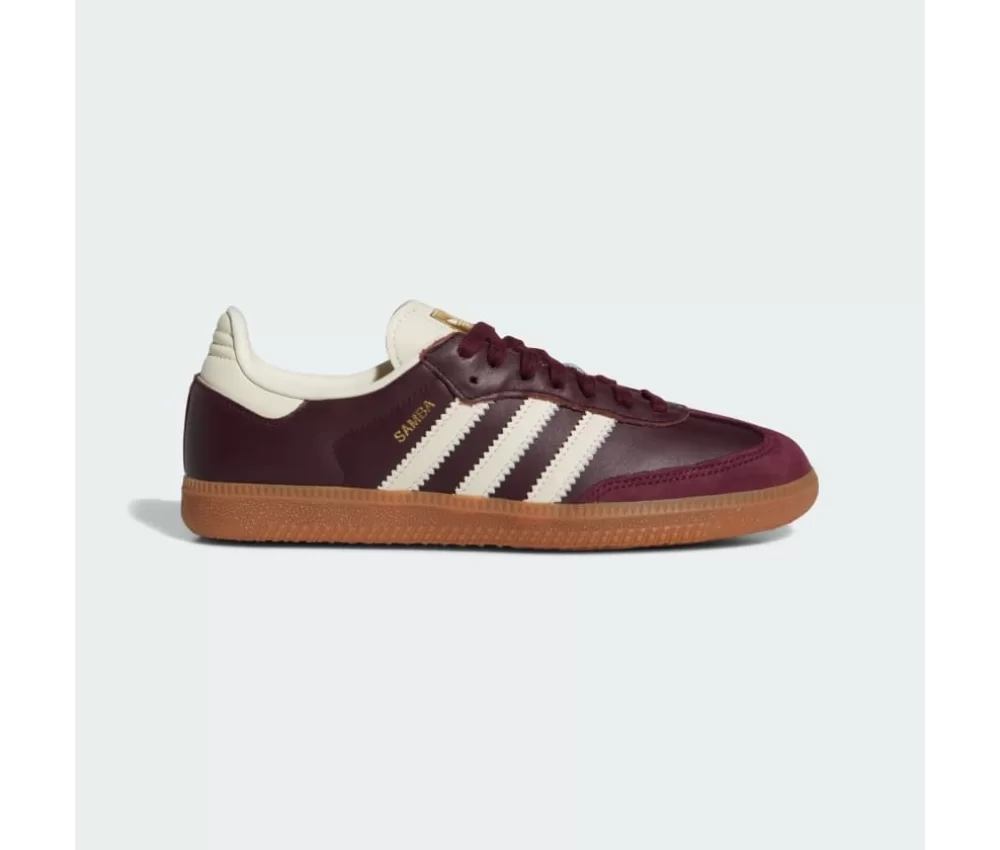 Adidas Samba OG Maroon Gold Metallic