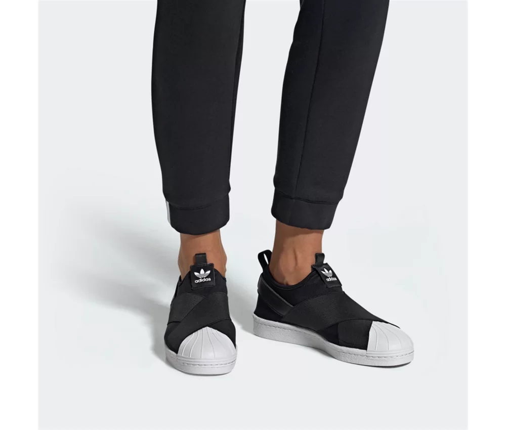 Adidas Slip On Black White