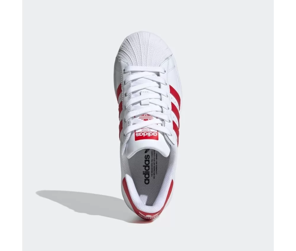 Adidas Superstar White Red