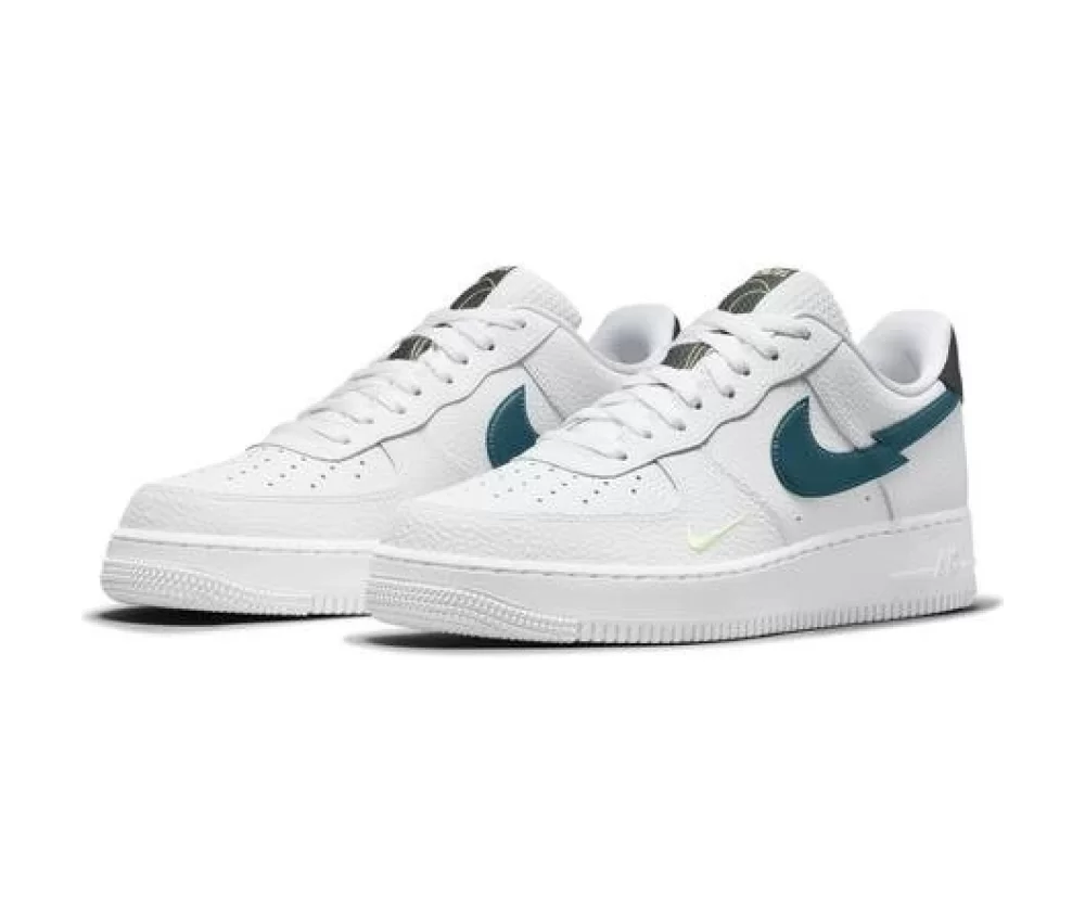 Air Force 1 Low White Aquamarine Lime Glow Off Noir