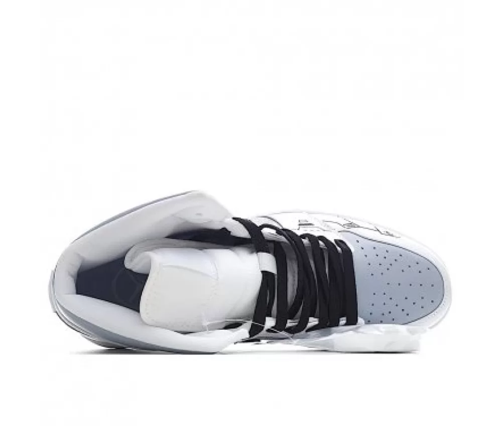 Air Jordan 1 Mid White Grey Black