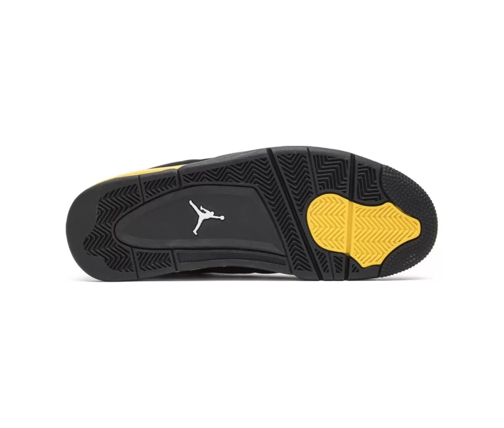 Air Jordan 4 Retro Black Yellow Thunder