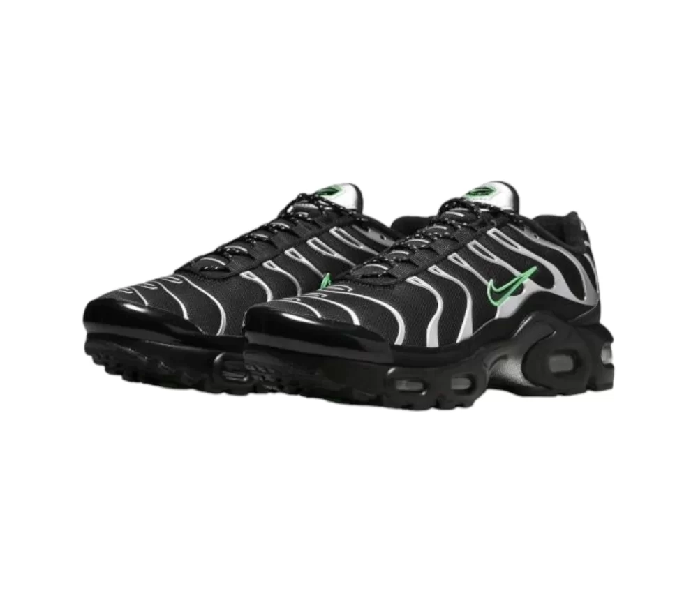 Air Max Plus Black Silver Green Strike