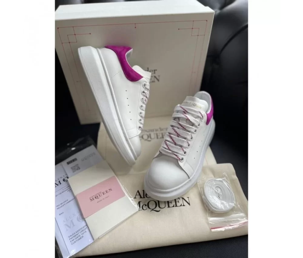 Alexander McQueen Classic White Fuchsia