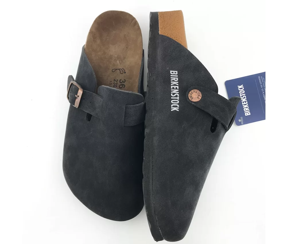 Birkenstock Boston Suede Black