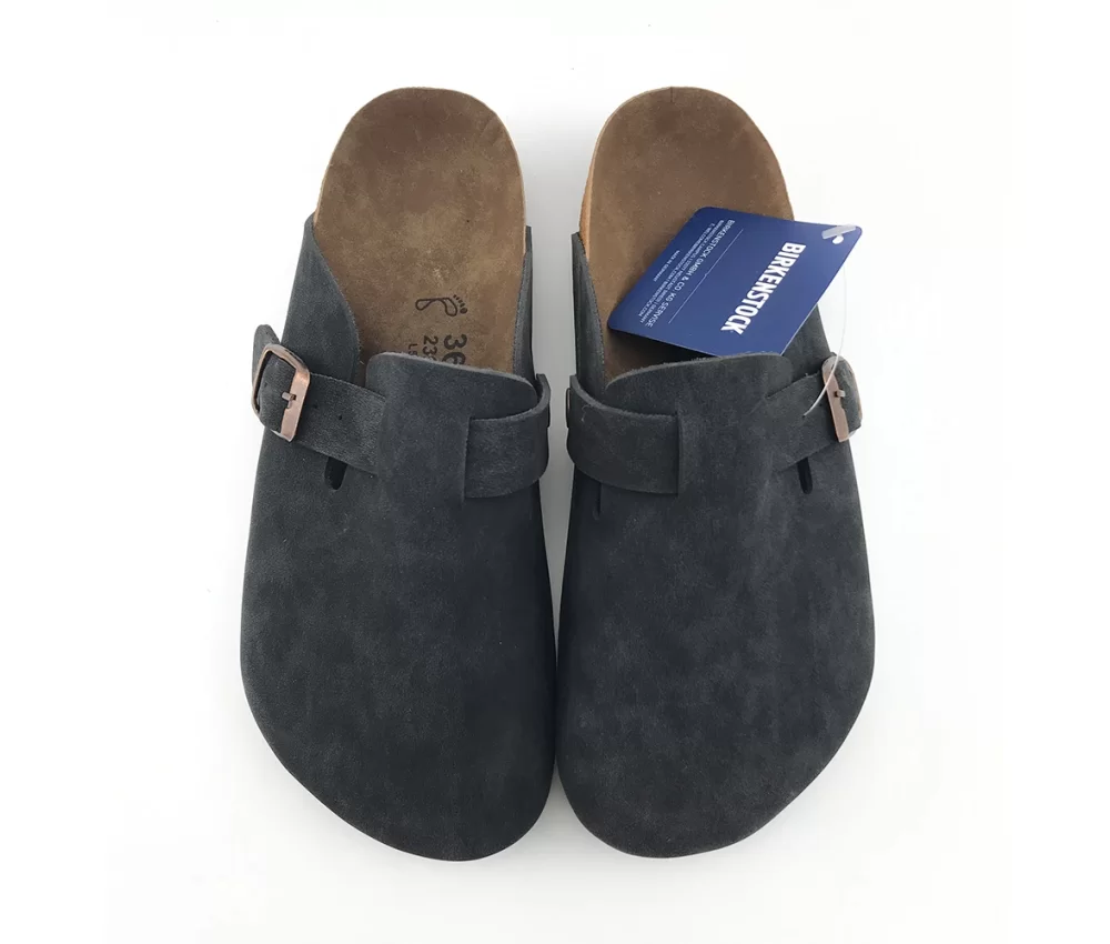 Birkenstock Boston Suede Black