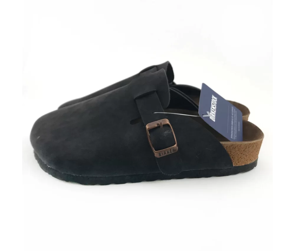 Birkenstock Boston Suede Black