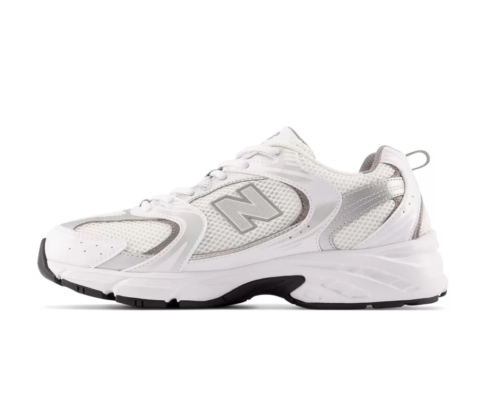 New Balance 530 White Silver Metallic