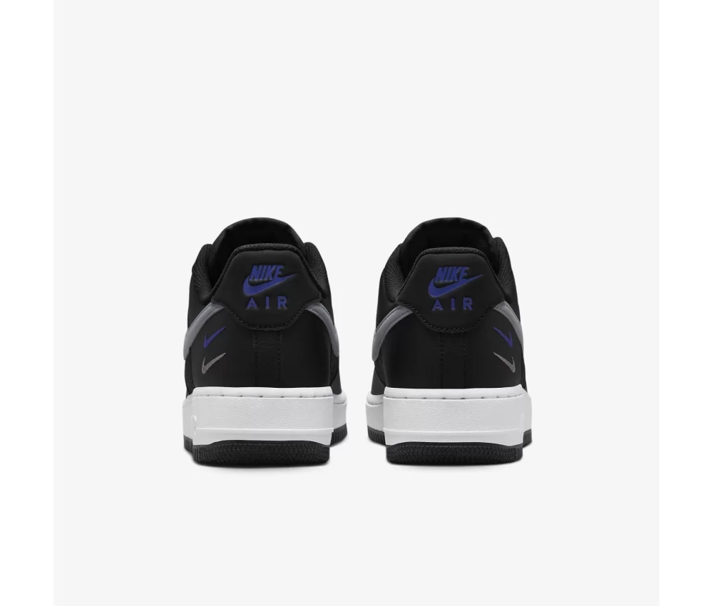 Nike Air Force 1 07 Double Swoosh - Black Racer Blue