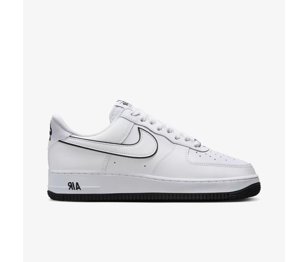 Nike Air Force 1 07 Low White Black Outline Swoosh