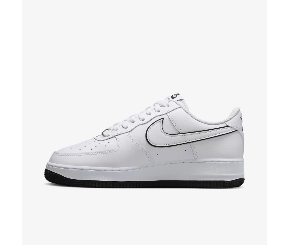 Nike Air Force 1 07 Low White Black Outline Swoosh