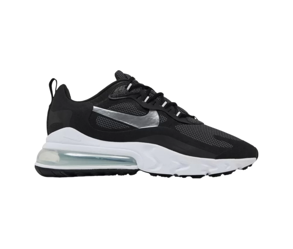 Nike Air Max 270 React Black Metallic Silver