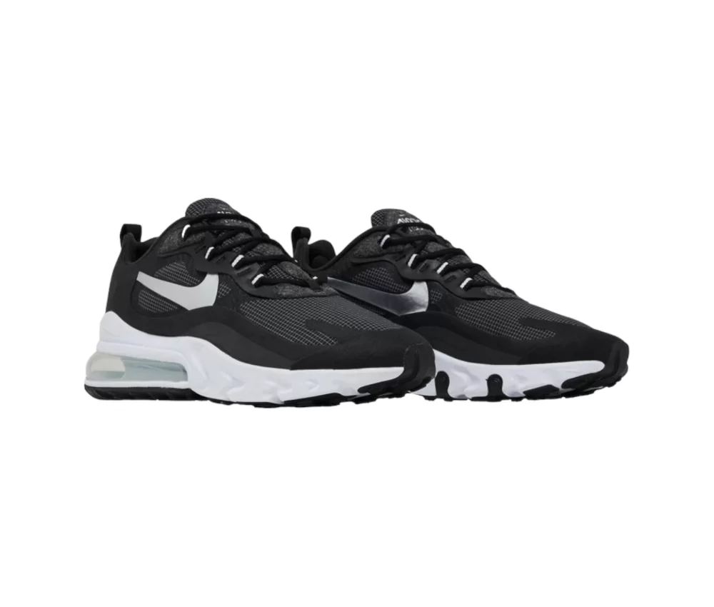 Nike Air Max 270 React Black Metallic Silver