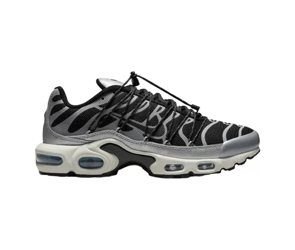 Nike Air Max Plus Lace Toggle Black Silver