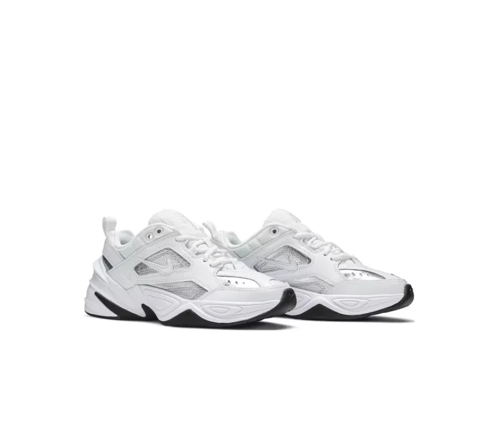 Nike M2K Tekno White Metallic Silver Black