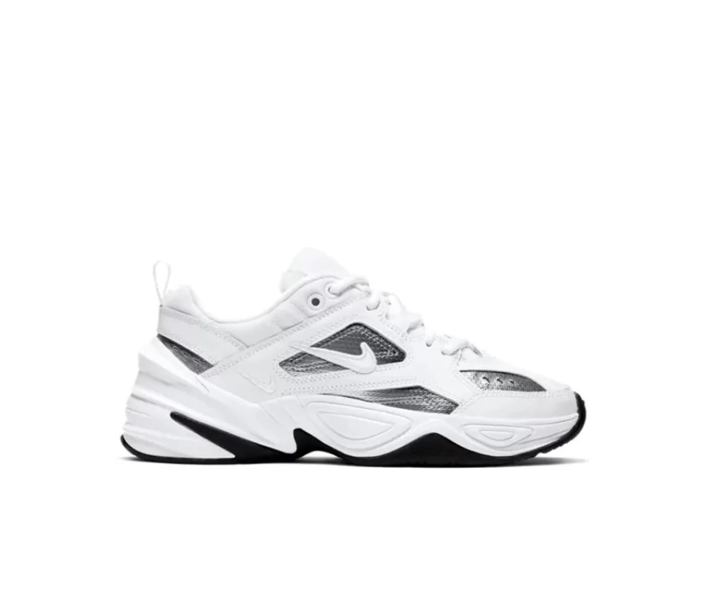 Nike M2K Tekno White Metallic Silver Black
