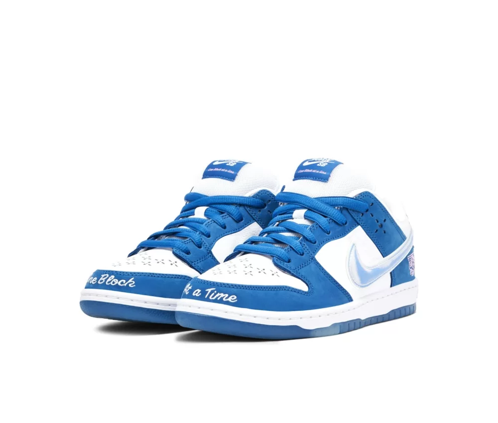 Nike SB Dunk Low x Born x Raised White Blue