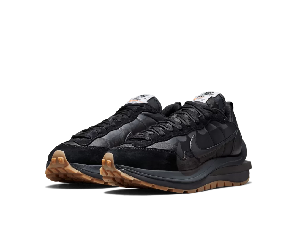 Nike x Sacai VaporWaffle Black and Gum