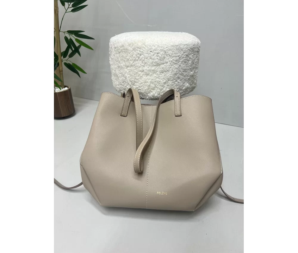 Polene Cyme Mini Edition Textured Teupe