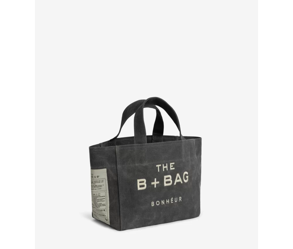 The B + Bag Bonheur Canvas Ghost Gray