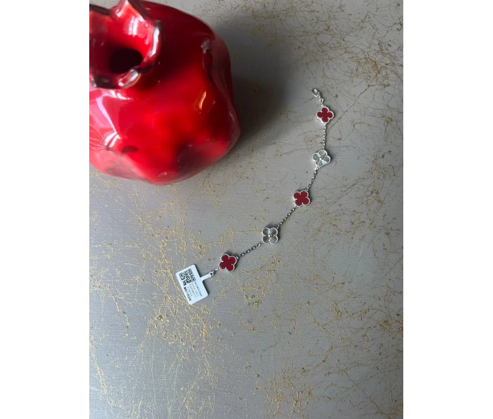 Van Cleef & Arpels Bileklik Silver Red