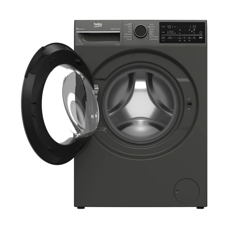 Beko CM 9142 BMG 9 Kg 1400 Devir Gri Çamaşır Makinesi