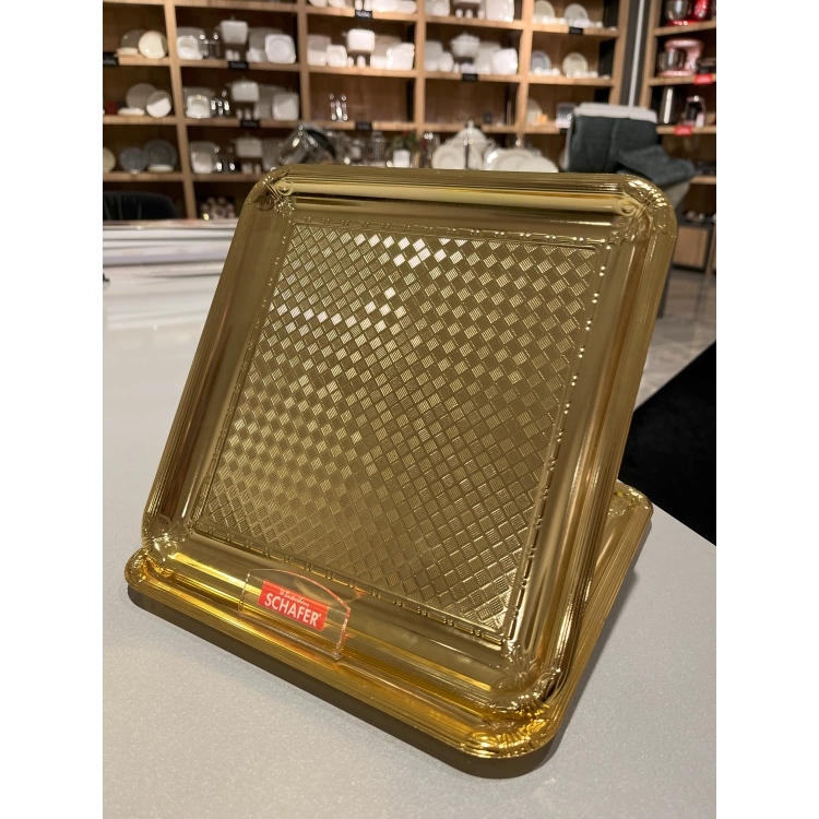 Schafer Ela Sunum Tepsisi 1 Parça-Gold01 1S1625-30050-GLD01