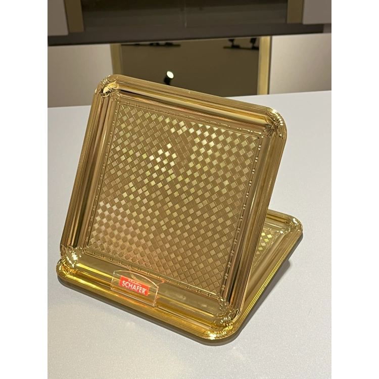 Schafer Ela Sunum Tepsisi 1 Parça-Gold01 1S1625-30050-GLD01