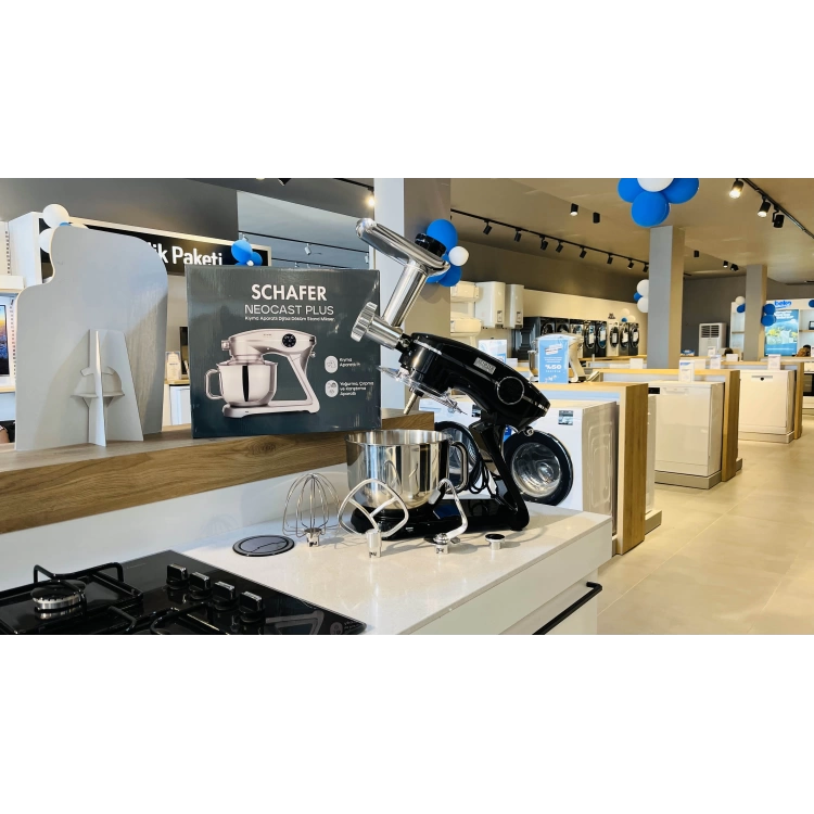 Schafer NeoCast Plus Kıyma Aparatlı Dijital Döküm Stand Mikser-Siyah