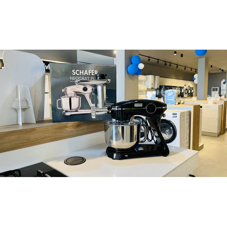 Schafer NeoCast Plus Kıyma Aparatlı Dijital Döküm Stand Mikser-Siyah