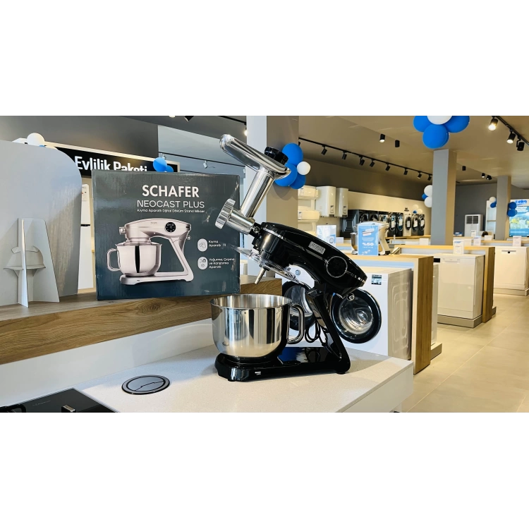Schafer NeoCast Plus Kıyma Aparatlı Dijital Döküm Stand Mikser-Siyah