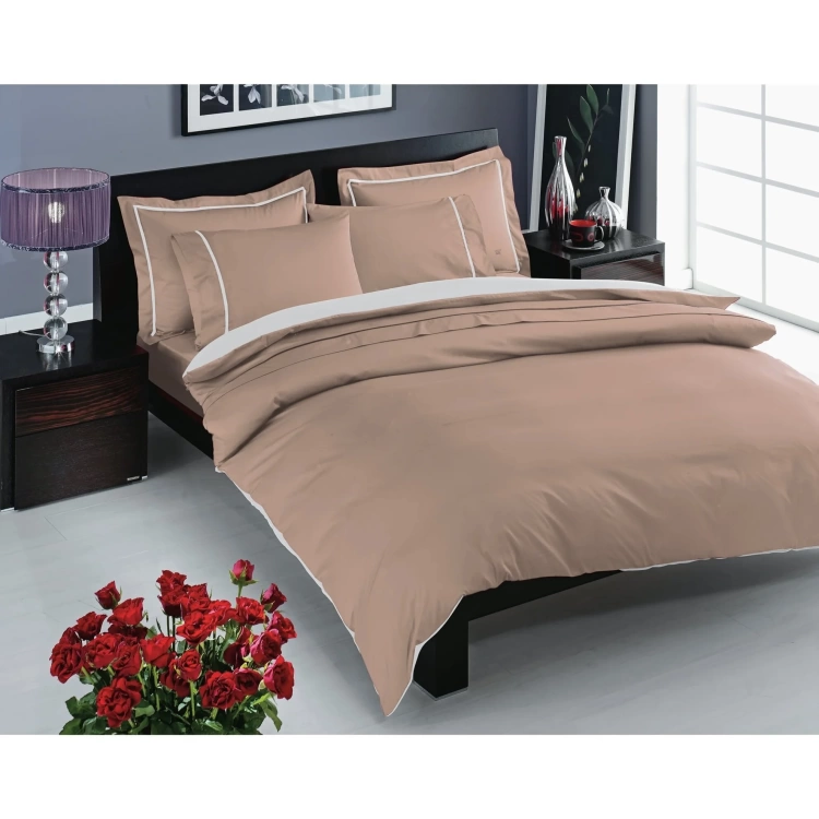 TAC PRESTIGE SATEN DELUX ÇİFT KİŞİLİK NEVRESİM TAKIMI CAPPUC