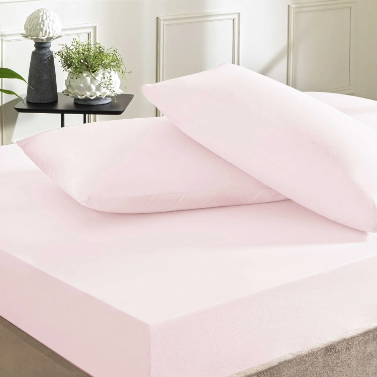 TAÇ COLOR DREAMS RANFORCE ÇİFT KİŞİLİK ÇARŞAF SETİ PUDRA