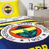 Lisanslı Fenerbahçe Stripe Tek Kişilik Yatak Örtüsü Seti