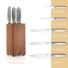 Schafer Solide Ahşap Bıçak Seti 6 Parça-Kahverengi02 1S6427-14005-KAH02